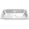 Xiuganpo Lavello per in Acciaio Inossidabile 304, Lavello Cucina Sottopiano Resistente Ai Graffi con Uscita di Scarico 40 Mm, Lavelli Cucina Multiuso a (Colore acciaio