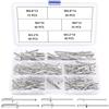 YIXISI 180 Pezzi 6 Dimensioni M3.2 / M4 / M4.8 Rivetti Ciechi in Alluminio Kit, Grande Flangia Alluminio Rivetti Ciechi, Rivetti Ciechi con Testa a Cupola, per Metallo Legno Plastica