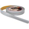 ProfiPVC Battiscopa Morbido PVC 18x18mm - 25 metro, Nastro Sigillante Autoadesivo per Cucina e Bagno, Elastico e Divisibile, con Striscia Spezzata, Montaggio Facile, Grigio
