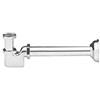 GHIDINI FAUSTINO BOSCO Art. 554 - GFB SIFONE Modello MOLECOLA da 11/4 senza Piletta per LAVABO/BIDET. Ottone Cromato, Tubo Ø 32 mm Lunghezza 25Cm. Haltezza 75mm