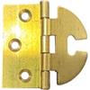 inferramenta CERNIERA ALI ZANCATE CON ASOLA MEZZO COLLO | Ottone - DIMENSIONI 40X40MM - PER MOBILI ANTICHI CP45 (2)
