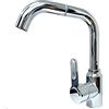 YASTA Rubinetto Miscelatore Monocomando Lavello Cucina Canna Alta Rotante Cromato 8702