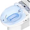 AIITLLYNA Sitz Bath,Bidet Portatile da Viaggio Vasca Semicupio Bidè per WC con Flusher per Sollievo Emorroidario Donne in Gravidanza Anziani Pazienti Post-episiotomia (Blu)