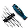 Ecosway 4pcs set regolabile cacciavite di precisione a due vie intaglio Phillips cacciavite magnetico bit All-in-One in acciaio Cr-V TPR maniglia cacciavite set elettrodomestici macchine strumenti di