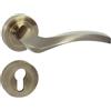 domino ENIGMA-R M3 - Maniglia per porta interna, set con cilindro profilato per porta della stanza, in alluminio bronzo