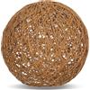 Alipis Paralume in Rattan Intrecciato a Palla 15 CM Copri Lampada da Soffitto e da Tavolo Copertura Luminosa Leggera per Soggiorno e Camera Accessorio Decorativo per la Casa