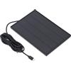 Alomejor Caricatore a Pannello Solare Efficiente 5W 5V per Telecamera di Sicurezza IP66 Telecamera Esterna Impermeabile con Staffa per Sorveglianza Domestica