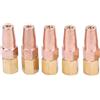 Volakebeing 5 ugelli per saldatura a gas H01-6 punte in rame per trattamento termico raddrizzamento piegatura del metallo apertura 0,9-1,3 mm accessori per saldatura a ossigeno propano