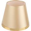 Jenngaoo Paralume in Tessuto Paralume Moderno in Stile Europeo per Lampada da Tavolo E27 e Lampada da Terra Camera da Letto Soggiorno Dormitorio Decorazione Ufficio(Oro)