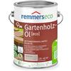 Remmers Olio Patina eco grigio argento, 2,5 litri, olio sostenibile grigio a base d'acqua per interno ed esterno, ecocompatibile, vegano, antiscivolo, tonalità naturali di grigio, per legno