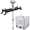 DWSSX Agitatore d'aria for serbatoio IBC, miscelatore pneumatico for vernice da 200 litri 1/2HP, miscelatore for vernice con supporto di supporto, velocità: 0-2800 giri/min, elica pieghevole, for dissolutor