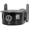 DAUZ Telecamera di Sicurezza con Obiettivo Fisheye, Telecamera di Sicurezza Esterna Rilevamento AI da 100 a 240 V Connessione WiFi HD 1080P Super Grandangolare per Strada (Spina