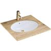 Rea - Lavabo Da Incasso Nel Bianco Lavabo Bagno 475 X 390 X 200 mm Ceramica (Bianco)