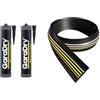 Garadry Kit guarnizione soglia porta garage alta 3 cm Lunghezza 4,95 m | PVC flessibile | Il kit completo include 2 adesivi | GaraDry
