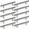 SOTECH Set da 10 maniglie per mobili G10 in tubo di acciaio inox - interasse 96 mm - set maniglie a barra/maniglie a innesto - maniglia per cassetto
