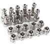 BORDSTRACT Connettori Aviazione GX12 3 Pin 10 Set | Maschio femmina metallo per fili e pannelli filettatura 12mm.