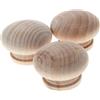 MroMax - Manopole rotonde in legno, diametro 45 mm, per mobili e cucine, per cassetti, armadi, 10 pezzi