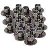 MroMax M10 12mm 30 pezzi dado a T con testa piatta, foro per chiodo, dado a T in acciaio al carbonio con base tonda, avvitabile