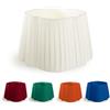 Imperato Illuminazione Paralume Margherita Ovale per lampada interamente Fatto a Mano in 12 colori con Tessuto Seta di qualità (attacco E27 e E14) (32 cm, Senape)