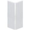ROLLPLAST PINTO Box Doccia a Soffietto Modello Liberté, Angolare Riducibile, Cabina Doccia Salvaspazio in PVC Colore Bianco Pastello Made in Italy, arredo bagno, 80x120 cm