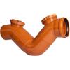 Generico Sifone firenze orizzontale fognatura (2 Tappi) - Diametro 160