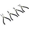 LED LEDS SET DA 4 PINZE PER ANELLI ELASTICI SEEGER DRITTE ANGOLO INTERNI ED ESTERN