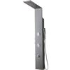 Kiamami Valentina - Pannello doccia idromassaggio in acciaio spazzolato cromato h 150cm
