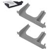 Sxhlseller Staffa per Disco Rigido da 2,5 a 3,5 Pollici per Console SCPH 30000 SCPH 50000, Distanziatore Interno, Grigio Argento, 2 Pezzi