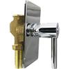 BAGNOCLIC Passo Rapido da Incasso 3/4" Completo - Maniglia Moderna Tonda, Ottone Cromato, Comando Acqua a Parete, Design Elegante e Compatto