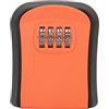 Sxhlseller Combinazione Lock Box, Wall Mounted Key Lock Box con password a 4 cifre, impermeabile, supporto a 5 chiavi, in ABS Safe Key Hider per uso interno ed esterno