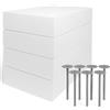Lemag srl Polistirolo per Cappotto Termico FASSA - Offerta 4 Pannelli 0,50 x 1,00 m Spessore 6-8-10 cm - EPS Alta Densità per Isolamento Edilizio - LEMAG SRL (BIANCO, 8 MM)