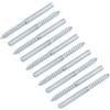 METALLIXITY Doppia Filettata Viti (M6 Filettatura 70mm Lunga) 10pz, Gancio Bulloni Autofilettanti Doppia Viti Laterali - per Casa Riparazioni