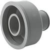 STEDO Cuffia di collegamento per WC, in gomma, accessori sanitari, adattatore, 48 mm, piatto
