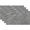 eacommerce - Pannello UV Effetto Marmo | Rivestimento Murale in PVC | Resistente all'Umidità | Facile da Installare | Paraschizzi Ideale per Cucina | 60x120 cm, Set da 4 Pezzi - Colore Grigio