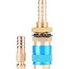 Hililand Connettore rapido, Adattatore per raffreddamento ad acqua e gas Raccordo rapido per tubo flessibile in ottone adatto alla torcia per saldatore MIG TIG (Blue)