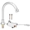 Kuuleyn Pedale del rubinetto, Set di rubinetti per lavabo da bagno Medicina Laboratorio Pedale per lavandino Kit per rubinetto dell'acqua Accessori, Comando idraulico, 1 pollice, Lavello, Pedali