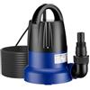 Wiltec Pompa sommersa 400 W, pompa per acque reflue con portata max 7000 l/h, pompa a immersione, prevalenza max 7 m