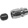 DK Adattatore portagomma per flessibile gas FF inox estensibile