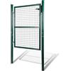 Eulenke Cancello da Giardino 150x100cm, Metallo Recinzione, Acciaio Zincato Verde