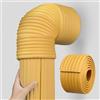 Generic Tubo isolante in schiuma con retro adesivo per riduzione del rumore e schermatura decorativa, design a taglio libero