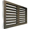 LUNA WAY CAST IRON 36,2 x 10 x 1 cm - Griglia in ghisa per raccolta cenere | Resistente Alte Temperature | Compatibile Stufe a Legna e Pellet | Costola centrale di rinforzo | 100% ghisa qualità LUNAWAY
