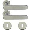 bricoleva.it Bricolevante Coppia Maniglie Porta Interna Cromo satinato Modello Urbino Disponibile in più Varianti vendute in coppia - Maniglia per Porte