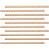 Genérico Modanatura decorativa: set di modanature in legno di faggio, strisce intagliate 3D non verniciate, parti decorative architettoniche per pannelli di porte per mobili | Forniture in legno artigianale