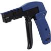 ViaGasaFamido Pistola per Fascette Professionale, Acciaio Legato al Cromo Vanadio, Blu Oceano, 156x128x13mm, per Fascette in Nylon 2,2-4,8mm
