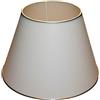 LampyAbazury.com Paralume 450x250X290 mm (45 x 25 x 29 cm) Paralume a cono, colore ecru (crema), struttura in metallo, attacco E27, lampade da tavolo e da terra