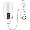 ROGONPDK Scaldabagno elettrico ad accumulo | 2000 W elettrico istantaneo | Boiler ad acqua da parete con doccetta e tubi | Intervallo di controllo della temperatura: 25 - 75 °C | Capacità contenitore 30 - 70 L