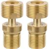 LOVIVER Connettore a vite, valvola angolare, raccordo per tubi, accessorio per bagno, valvola miscelatrice, 2 Pezzi