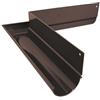 Renoplast® Angolo di grondaia in alluminio R50 | Angolo esterno 90° marrone | Grondaia pluviale | Profili in lamiera per il drenaggio del tetto | Grondaia a innesto per giardino casa carport terrazza