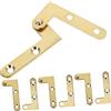 DIYEAH Cerniere Pivotanti in Rame per Porte Nascoste Ferramenta per Porte Pivotanti Rotazione 360° Set da 4 per Scale da Soffitta