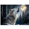 WallArena - Carta da parati fotografica - lupo 400x280 cm - Murale fotografico - Per soggiorno e camera da letto - Effetto 3D - con Colla - Animali, natura, animale, foresta
